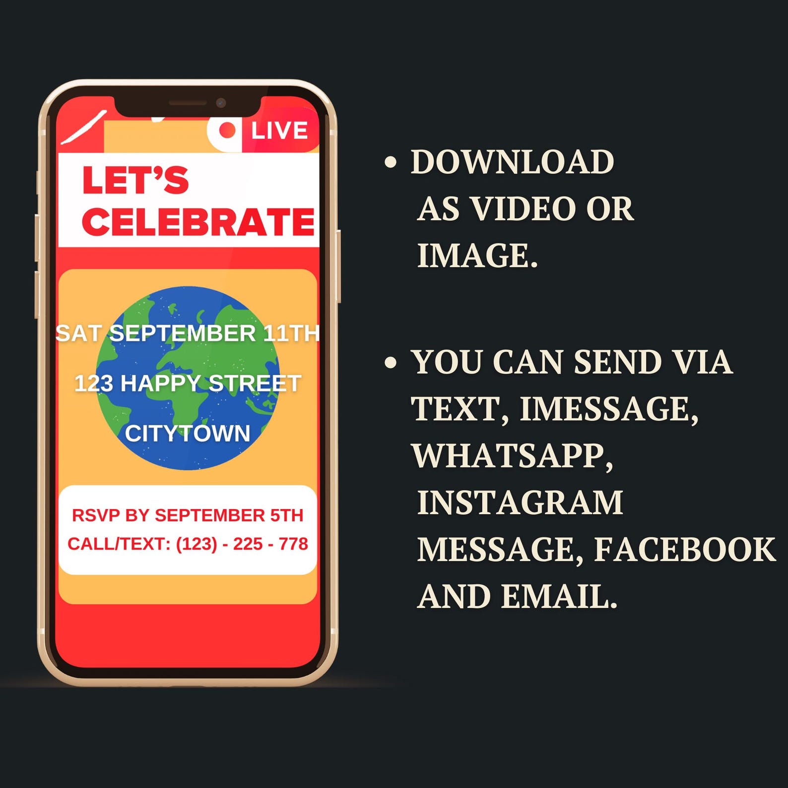 Breaking News Birthday Invitation Template, Digital Video Breaking News ...