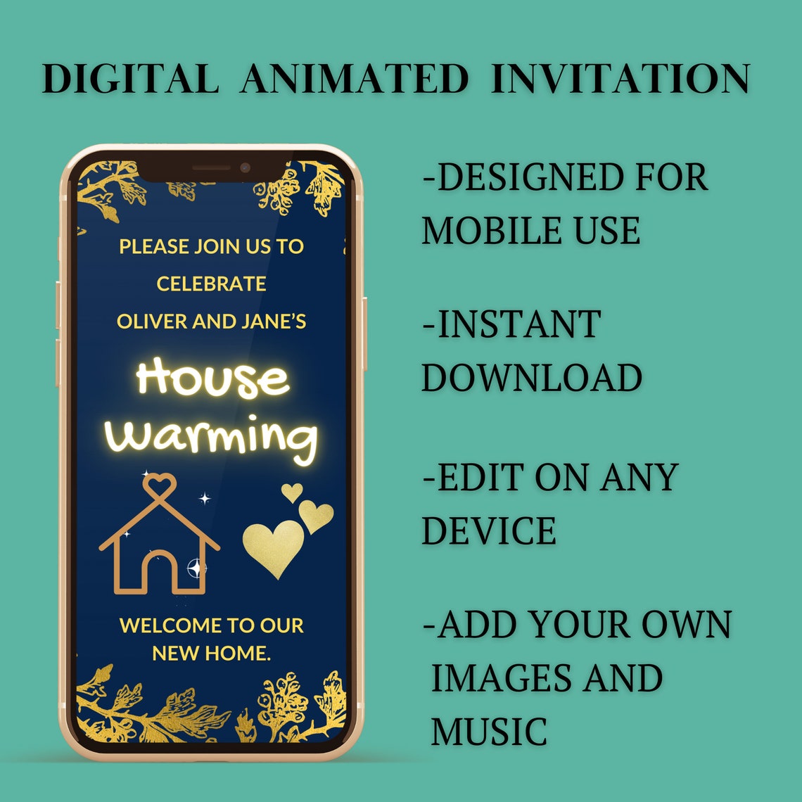 Housewarming Invitation, Digital Video Housewarming Invitation ...