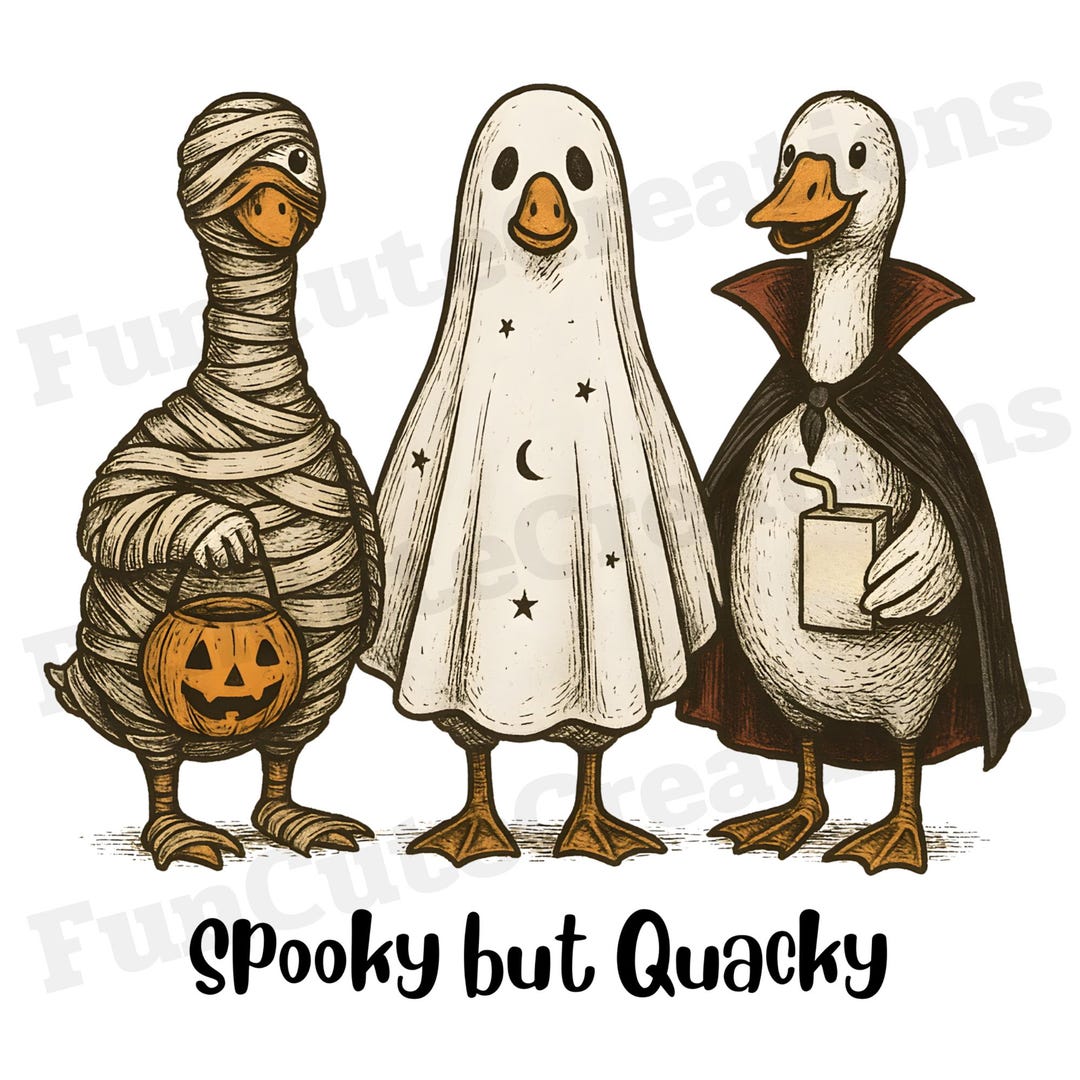 Boo Ghost Goose PNG, Halloween Goose PNG, Spooky Goose PNG, Funny ...