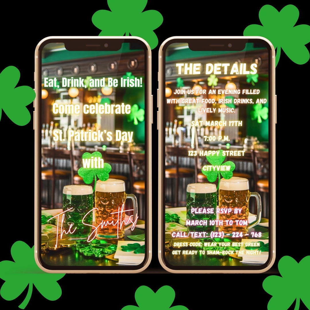 st. Patrick EAT DRINK & BE IRISH servetter main image 1