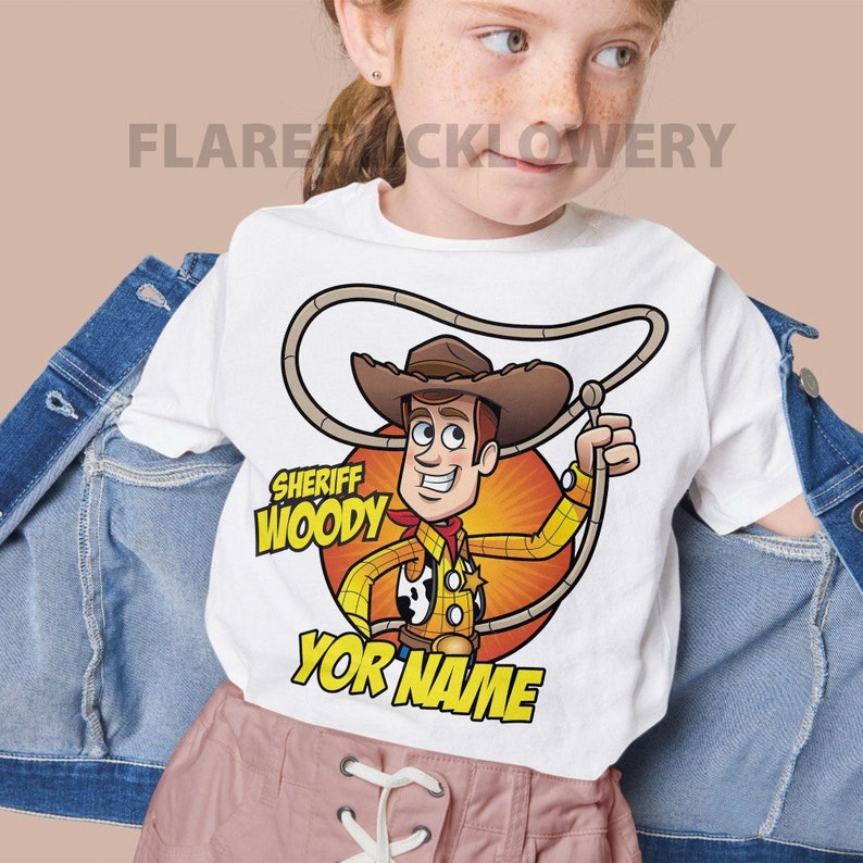 Personalize Toy Story Cute Sheriff Woody Unisex T-shirt, Sweatshirt ...