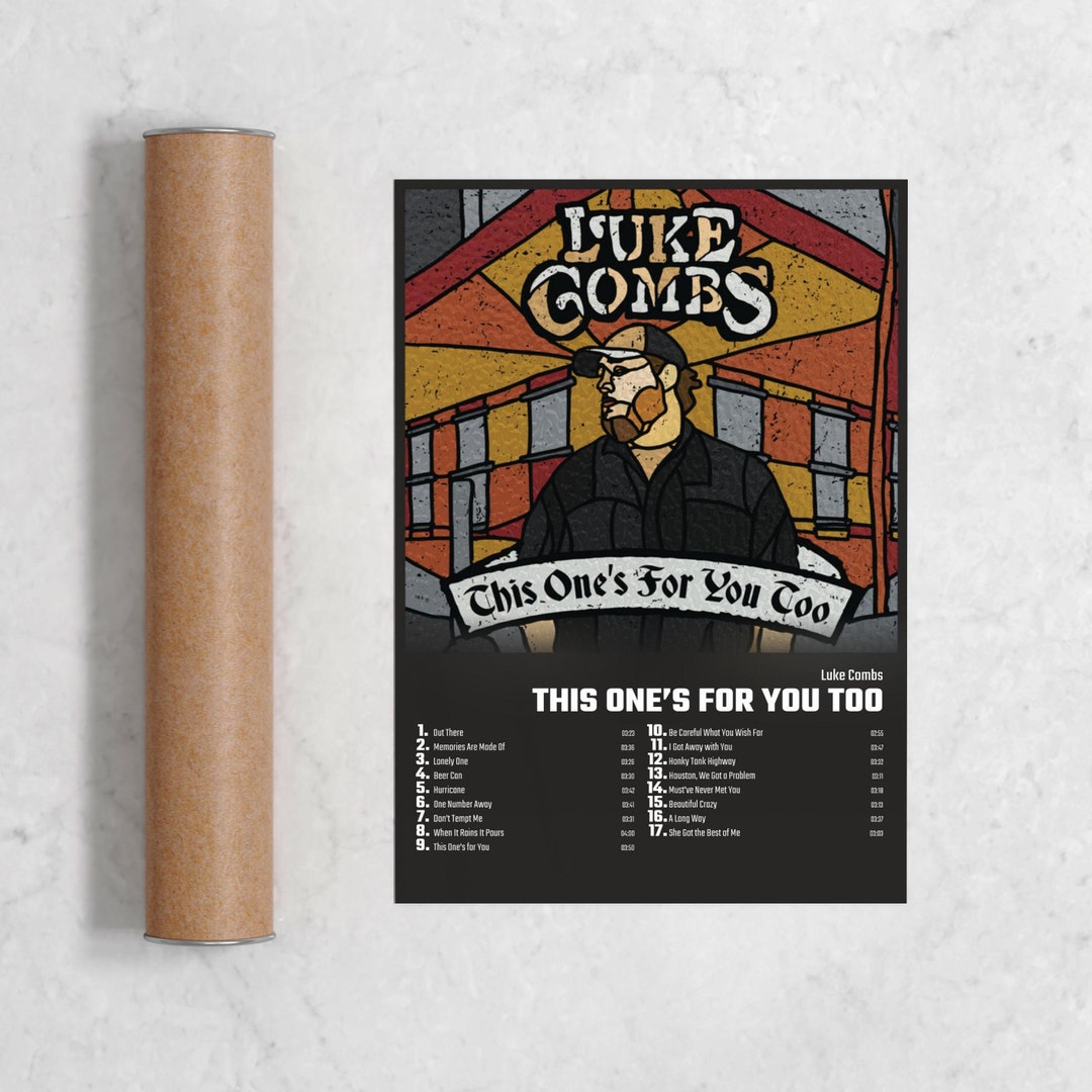 Luke combs this ones for you too album cover poster print etsy