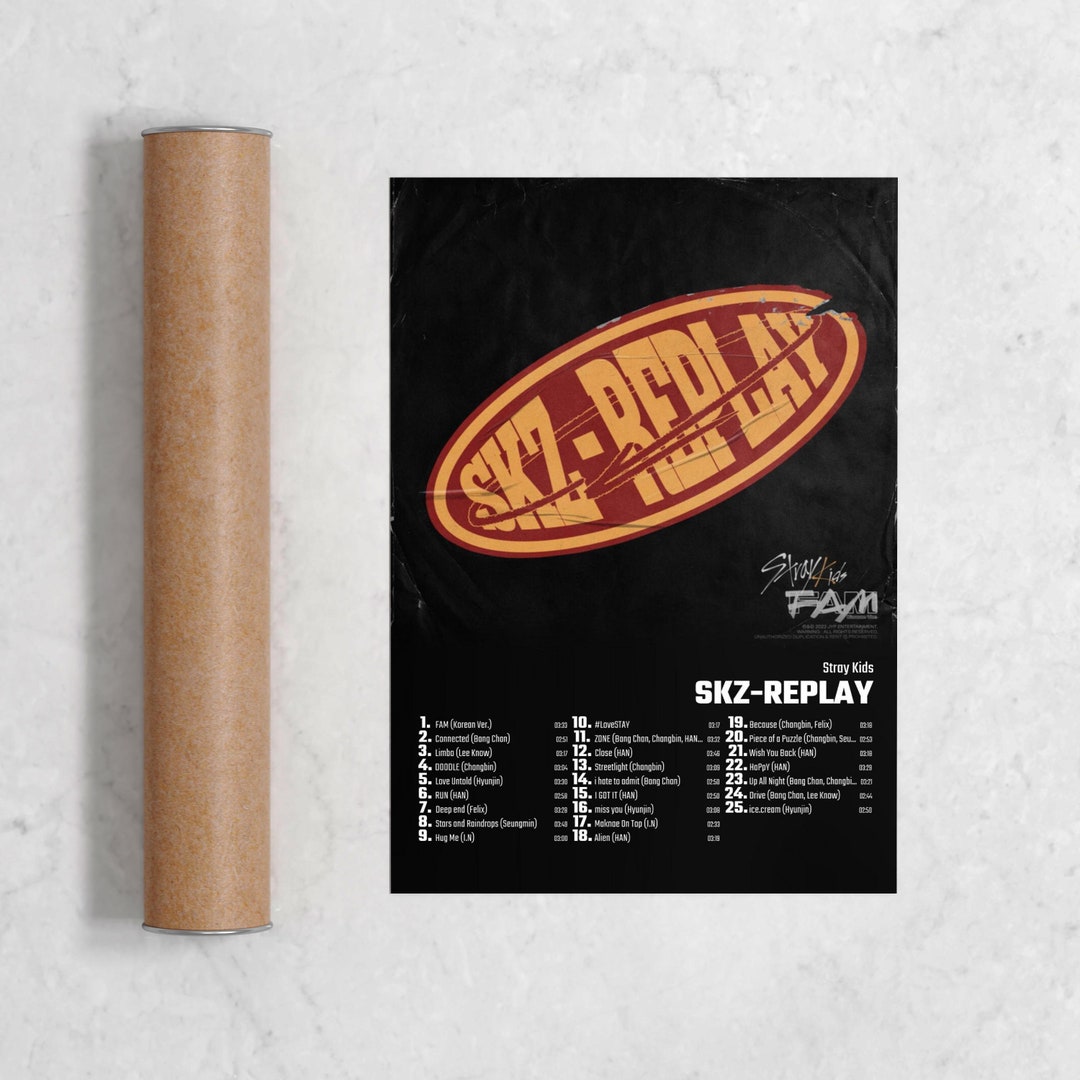 Stray Kids Skz-replay Album Cover Poster Print Wall Art - Etsy