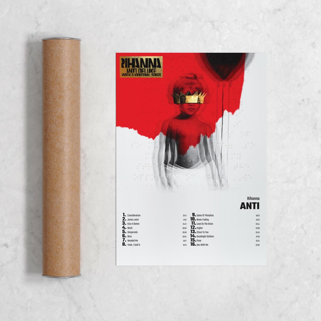 Rihanna Anti Album Cover Poster Print Wall Art Rihanna - Etsy