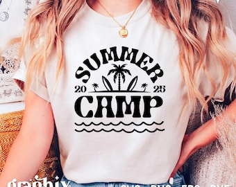 Summer Camp 2025 SVG, Camping Vibes Cut File (Digital Files)