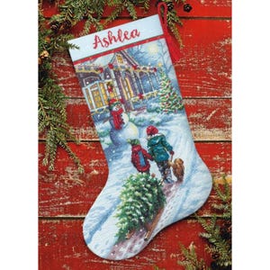 Cross stitch pattern Christmas Traditions Stocking PDF Digital file