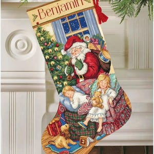Cross stitch pattern Sweet Dreams Christmas Stocking PDF Digital file