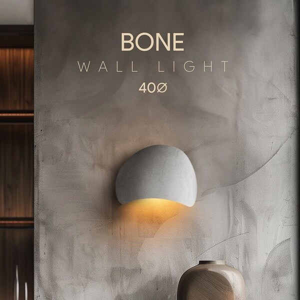 Concrete Look Sconce - Modern and Industrial Mix, Perfect for Minimalist Homes, Artistic Touch on Walls, Natural and Rustic Charm