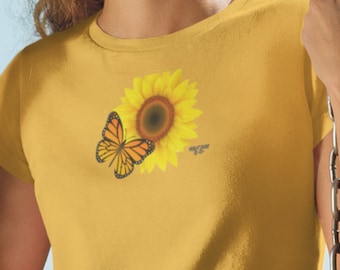 Sonnenblume T-Shirt: Boho Blumen T-Shirt, Natur Liebhaber Geschenk