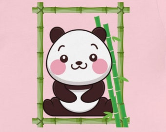 Baby Panda T-shirt: Bambus Kinder T-shirt, Geburtstagsgeschenk