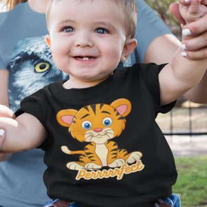 Gifts for kids Baby Tiger T shirt Perrrrfect t shirt for toddlers is a Perfect birthday or baby shower gift for boys and girls !! Animal T