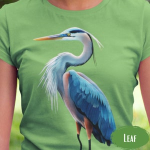 Großes Blau-Reiher-T-Shirt Das perfekte Geschenk für Vogelliebhaber Machen Sie eine Erklärung in diesem Boho-Stil T Geschenke für Tierliebhaber Unisex t