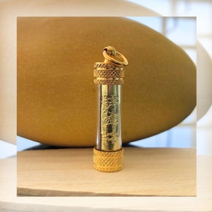 Thai Amulet | Takrut | Protection Amulet | Good Luck | Diamond Shield Yantra | Buddhism | Attract Wealth | Attract Love | Lucky Charm | Gold