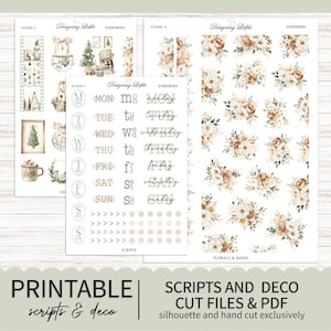 Afdrukbare scripts en decoratie - Evergreen