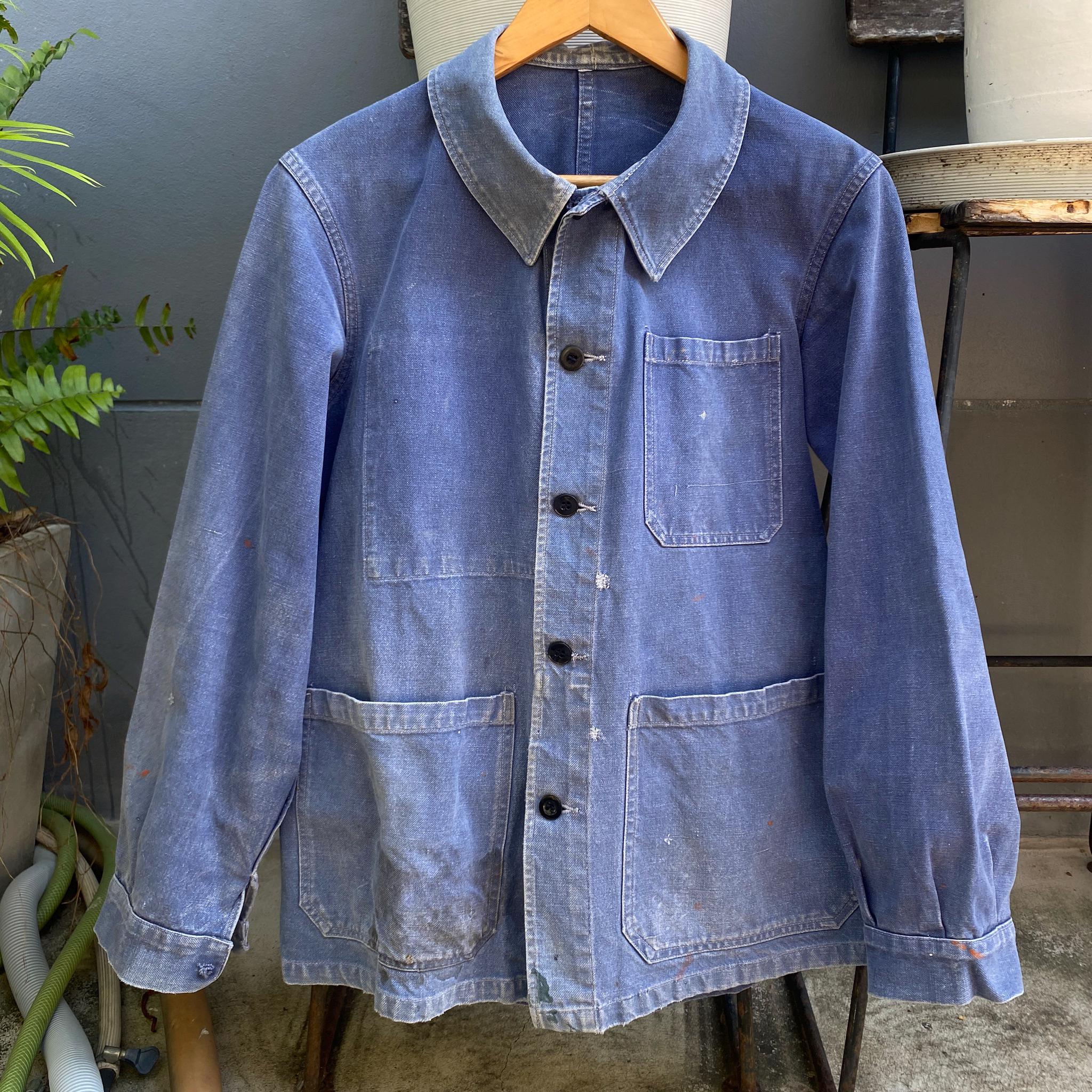 Vintage 1970s French Workwear Jacket - Etsy