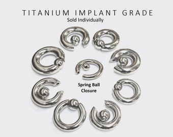 Titan Septum Ring: 16 g bis 00 g