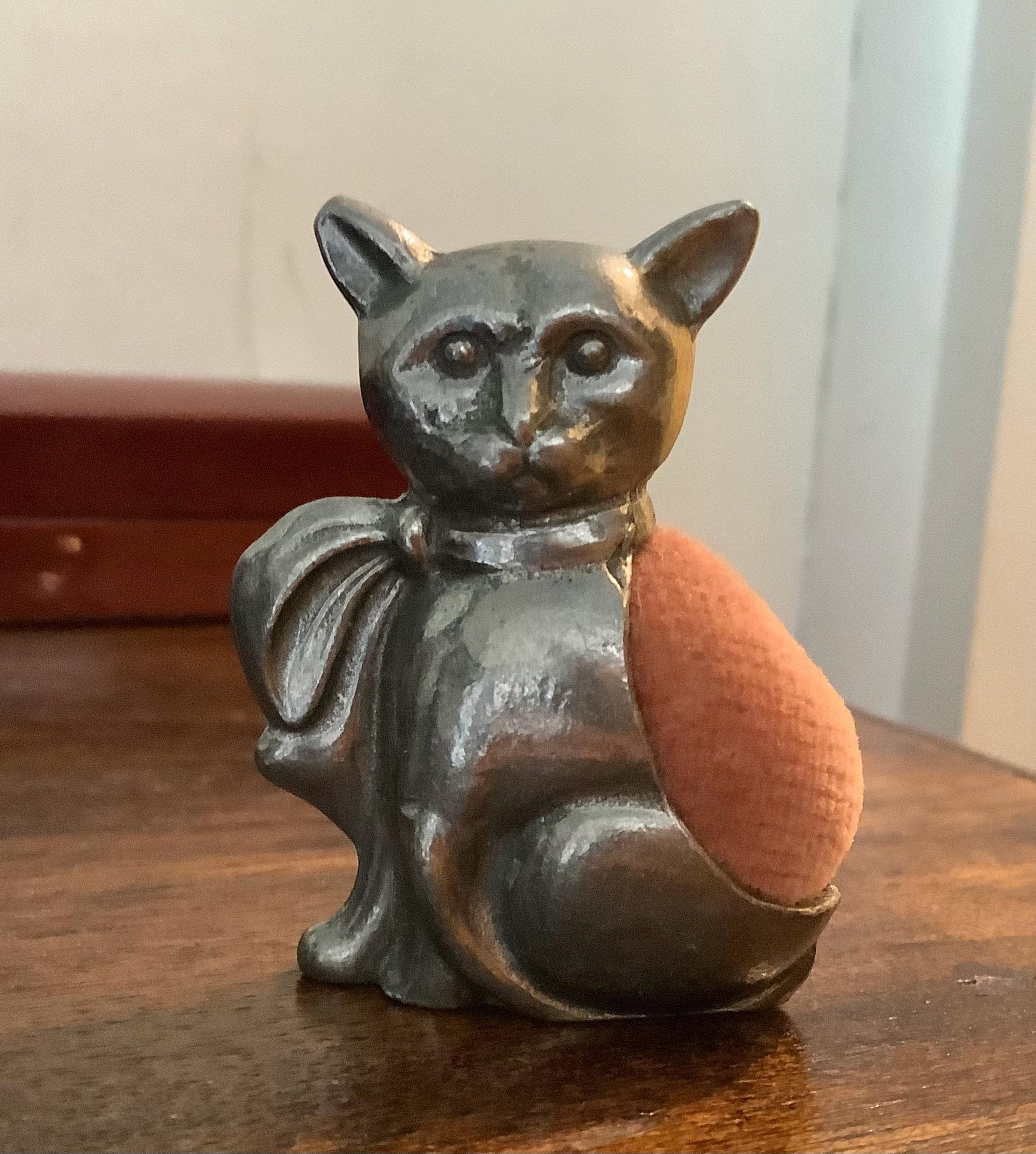 Vintage Cat Pin Cushion - Etsy