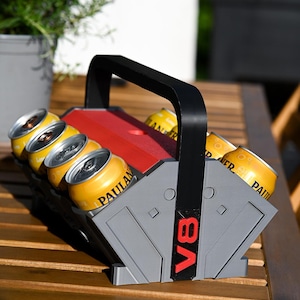 Engine Can Cooler V8 V6 V4 | can holder 3D print | beer holder car | men&#39;s gift | party accessories | workshop decoration | motorsports
