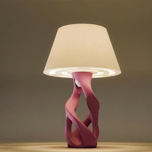 Designer table lamp DNA | Modern Scandinavian lamp | Minimalist bedside lamp for living room & bedroom Berry