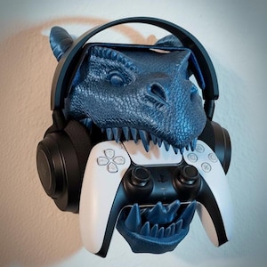 Soporte de pared para mando Dragon | Soporte de pared para PS5 y Xbox | Decoración para videojuegos | Regalo para gamers | Soporte para mando