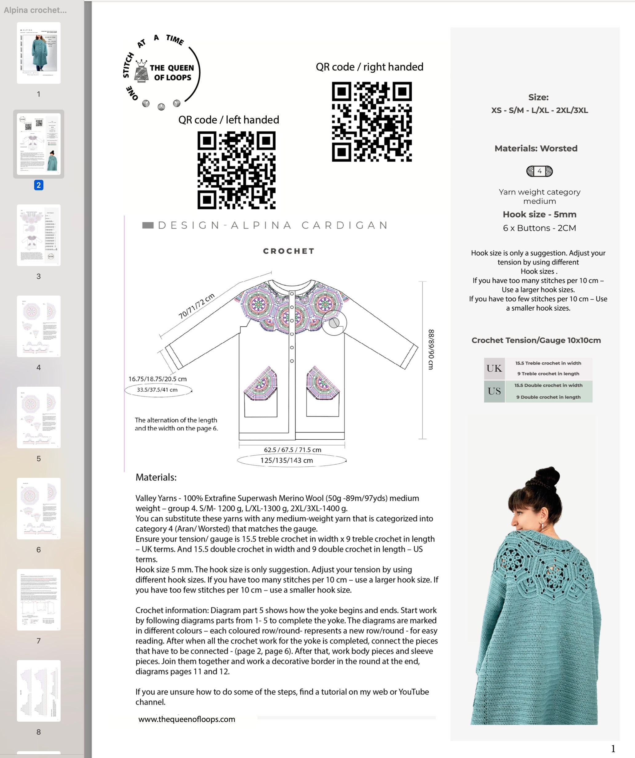 Crochet Long Cardigan Pattern/ Crochet Cardigan Pattern - Etsy
