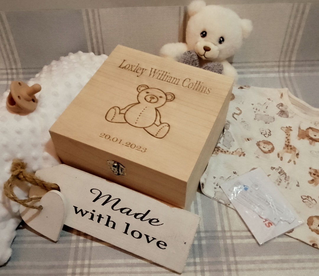 Personalised Baby Cremation Ashes Memorial Keepsake Box Etsy UK
