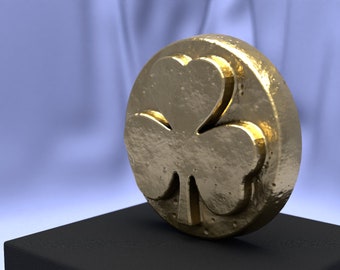 Shamrock 2.5 Ounce Gold Metal Coin