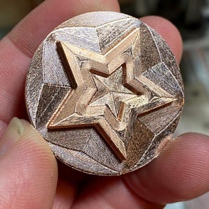 Patriot Star Medallion – American Metal Coin in Copper, Silver, or Nordic Gold – 4th of July Gift – Veterans Day Token – USA Keepsake