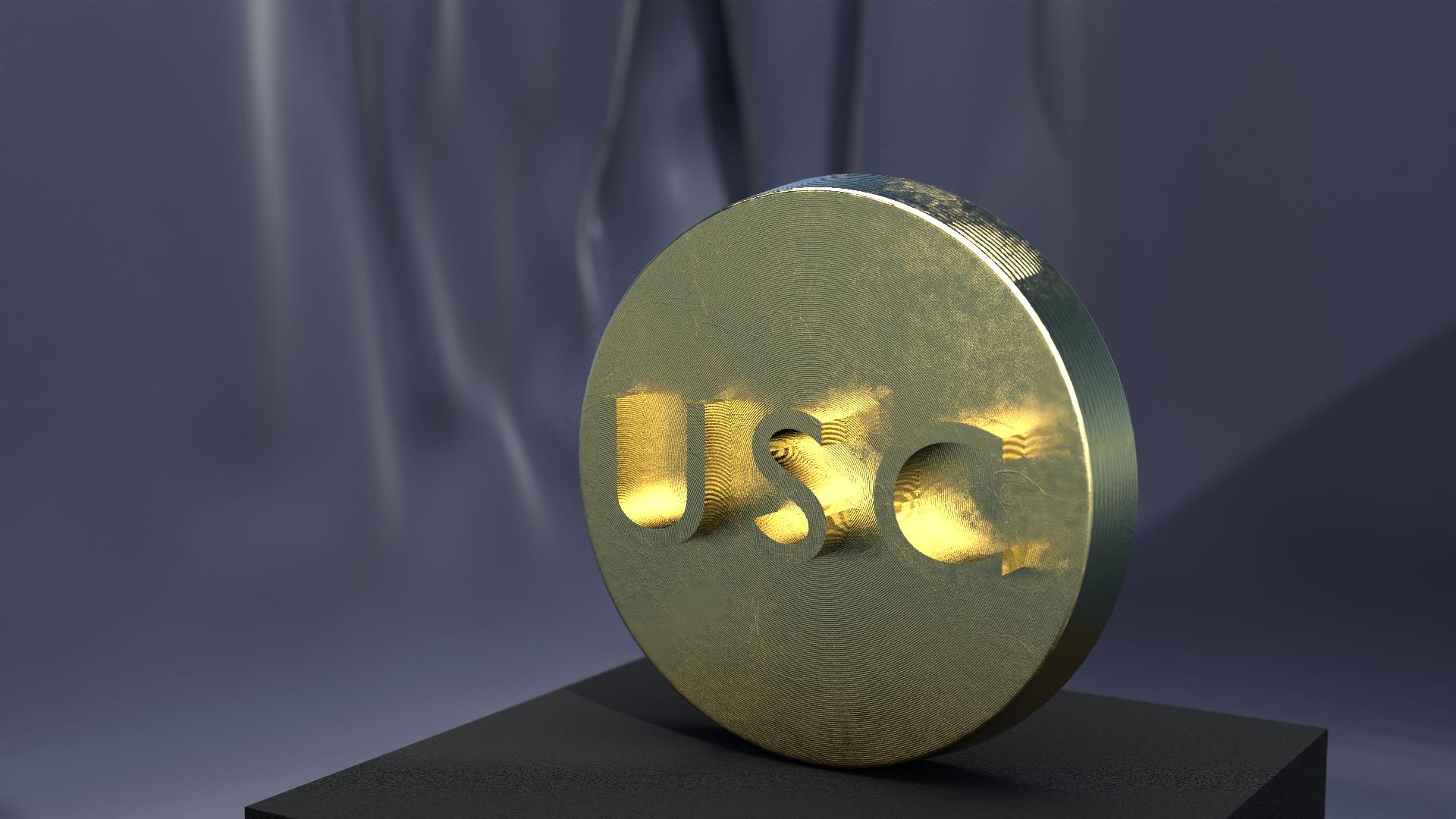 USCレターメダリオン - 銅、銀、またはノルディックゴールド - イニシャルコイン - カスタムギフトトークン -  手作りのスクールスピリットまたは頭字語の記念品 - Etsy 日本