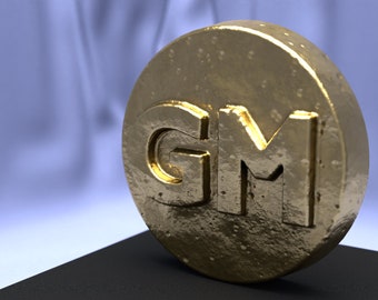 GM (Good Morning) 2.5 Ounce Gold Metal Coin