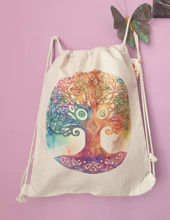 Sac à dos Sac en jute pour enfants et femmes pour yoga