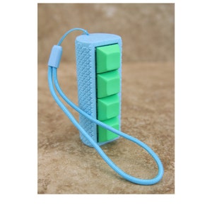 Textured Cylinder Hand Clicker for Stimming and Anxiety. Clicking fun 4-Key Mechanical Keyboard Keychain Customize your Keycap color