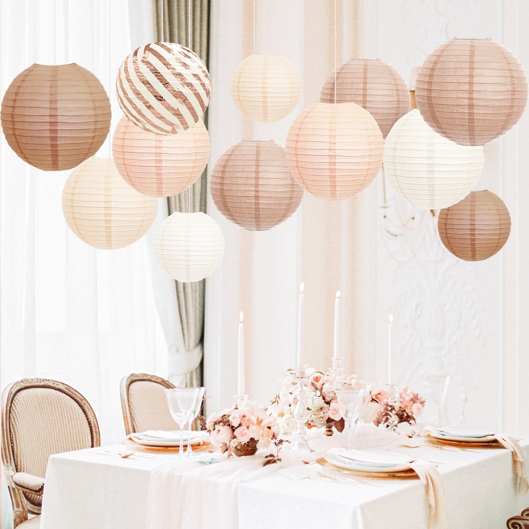 Tissue Paper Pantern Lantern Set of 12colourful Lamp Shade Hanging Birthday Wedding Anniversary