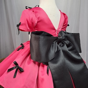 Luxury Elegant Fluffy Toddler Satin Dress With Lovely Bows, Baby Toddler Special Occasion Dress, Gift for Baby, Vacation Outfit for Kid