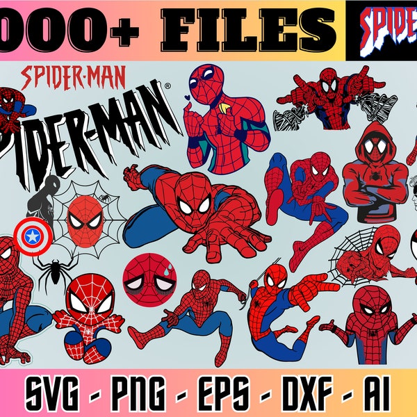 2000+ Spiderman SVG, spiderman png files, spider man svg bundle, spidey svg, baby spiderman vector