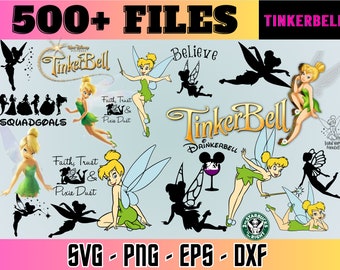 Tinkerbell SVG Bundle,Tinkerbell svg,Tinkerbell png,Tinkerbell flaying svg,Tinkerbell silhouette ,cut files,mug, Tinkerbell DIY