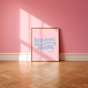 Mittlere Mädchen Wand Kunst Ästhetischer Wanddruck Dekor Wohnzimmer Schlafzimmer Dekor Trendige Wandkunst Mittlere Mädchen Zitat Maximalist Dopamin Dekor