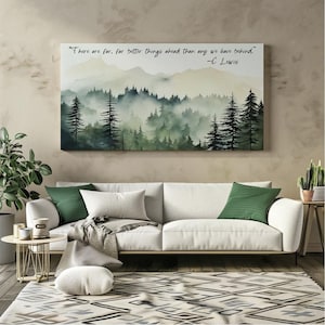 CS Lewis Quote Canvas Art, Inspirational Wall Art, Motivational Poster, Positive Quote Art, Sobriety Gift, Encouragement Gift