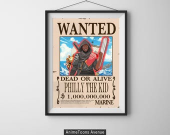 Custom Anime Commission | Fully Custom Anime Portrait| One Piece Wanted Poster | Custom Gift | Anime FanArt