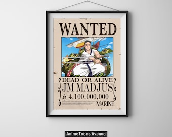 Fully Custom Anime Portrait | Anime Pirate Poster | Anime Commission Portrait | Digital Illustration | Anime Fan Art | Anime Gift