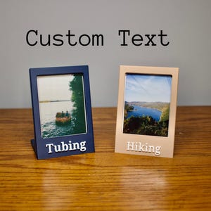 Custom Engraved Text Polaroid Frame: 3D Printed Instax Mini Gift