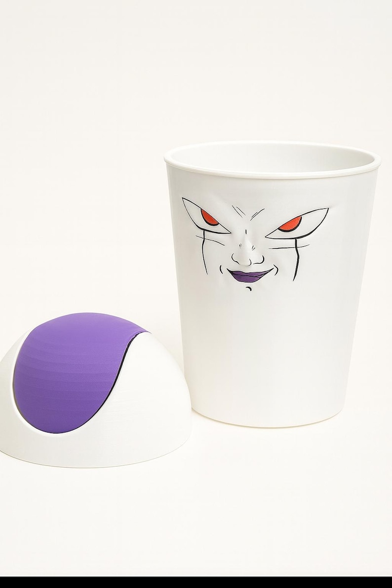 Frieza Anime Trash Can Dragon Ball Z Inspired Desk Bin