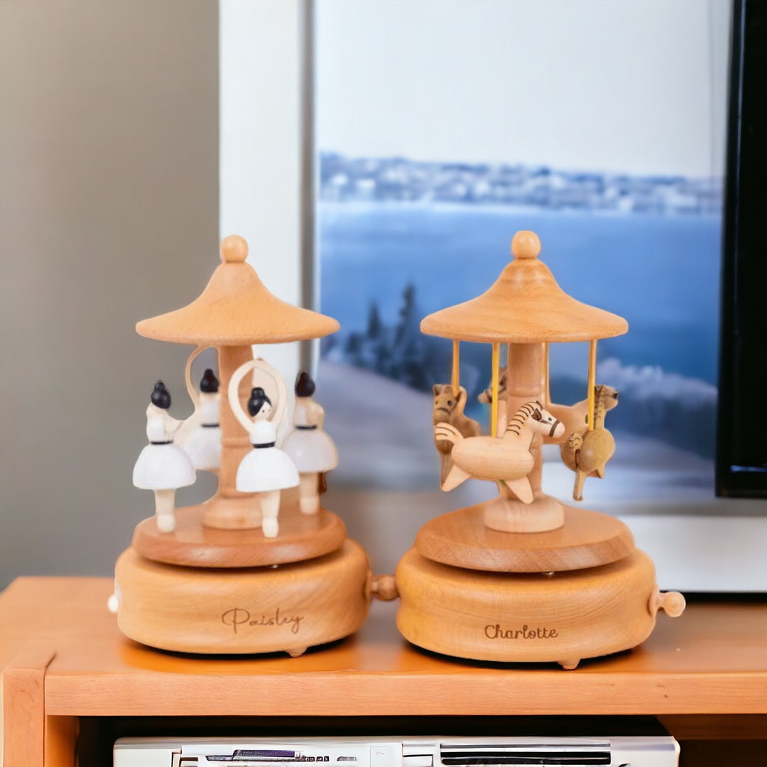 Custom Wooden Handmade Music Box, Train Birthday Music Box, 1st