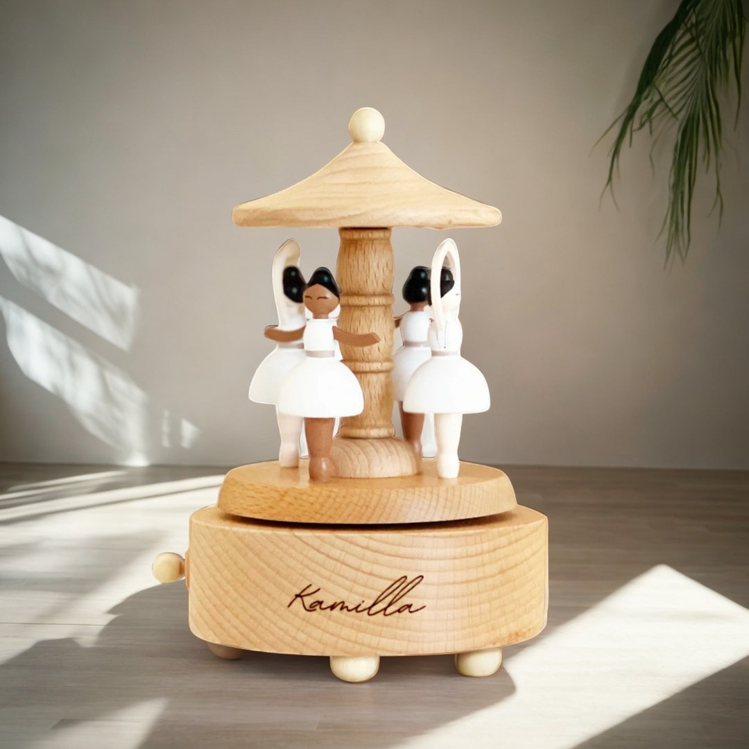 Custom Wooden Handmade Music Box, Train Birthday Music Box, 1st