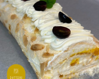 Mango Meringue Roulade Recipe | PDF Recipe, Instant Download