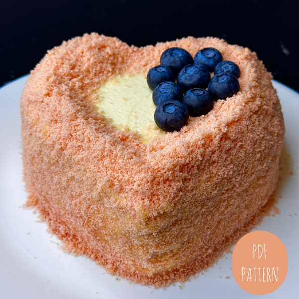 Heart Shaped Bento Cake Recipe, Valentines Day Cake, Beginner Friendly | PDF Recipe, Instant Download