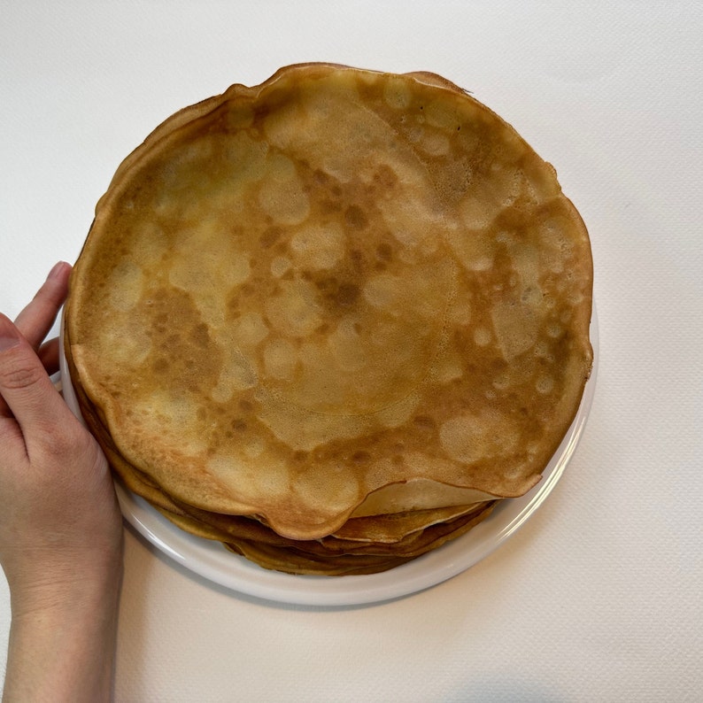 Mlyntsi Ukrainian Crepes, Easy Pancakes Recipe for Beginners, PDF ...