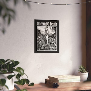 Queen of Death Poster, Silver Flames, Nesta Archeron Inspired, Fantasy Print image 4
