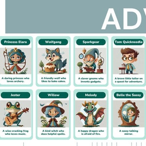 Magical Adventure Story Flashcards Set 2 | Digital Download | Homeschooling Resources | Story Cards for Kids | Storytelling Cards |
