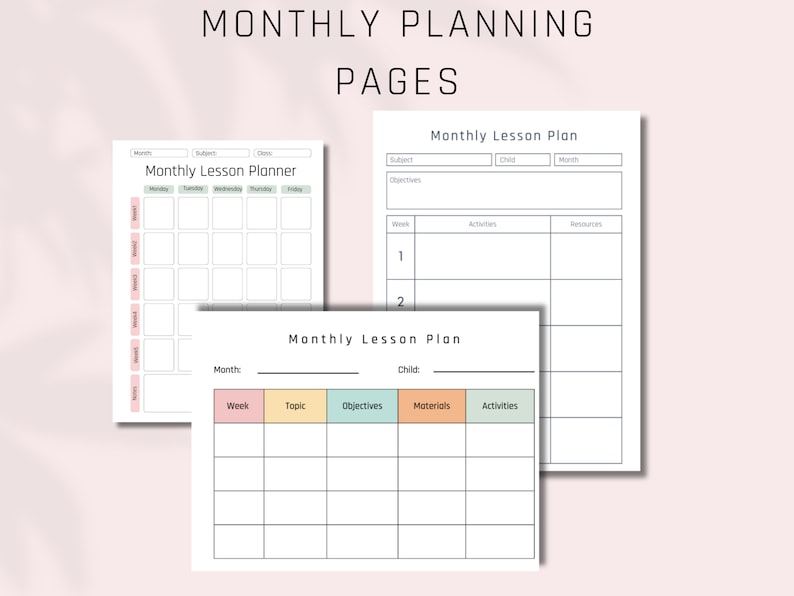Homeschool Planner, Homeschool Planner Printable, Homeschool Printables ...